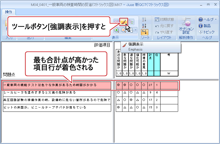 株 日科技研 マトリックス図とは 新qc七つ道具 製品案内