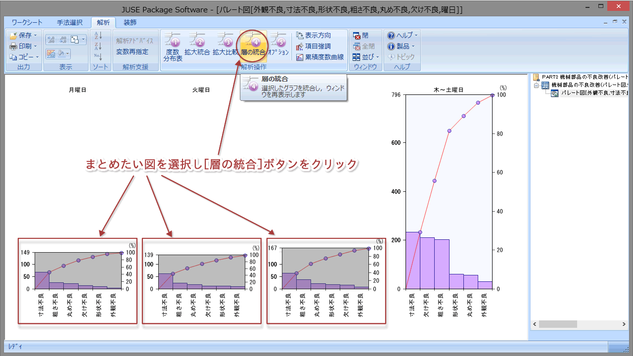 株 日科技研 パレート図とは Qc七つ道具 製品案内